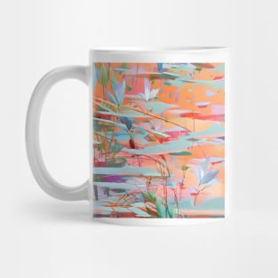 Lily Pond Abstract Mug